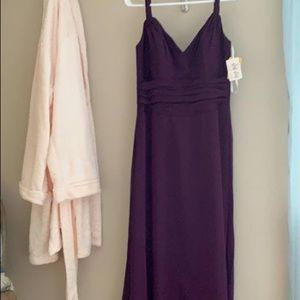 Long Dark Purple Prom Dress